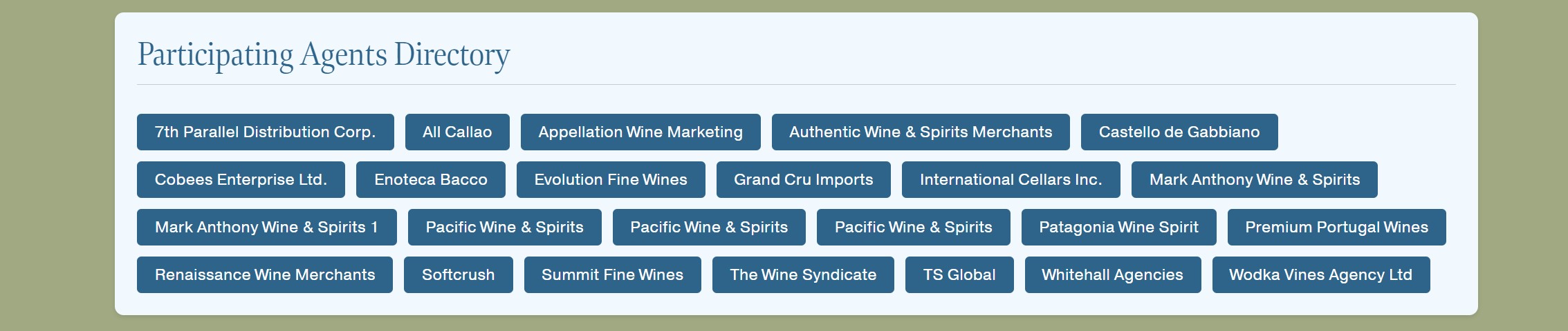 tasting app menu